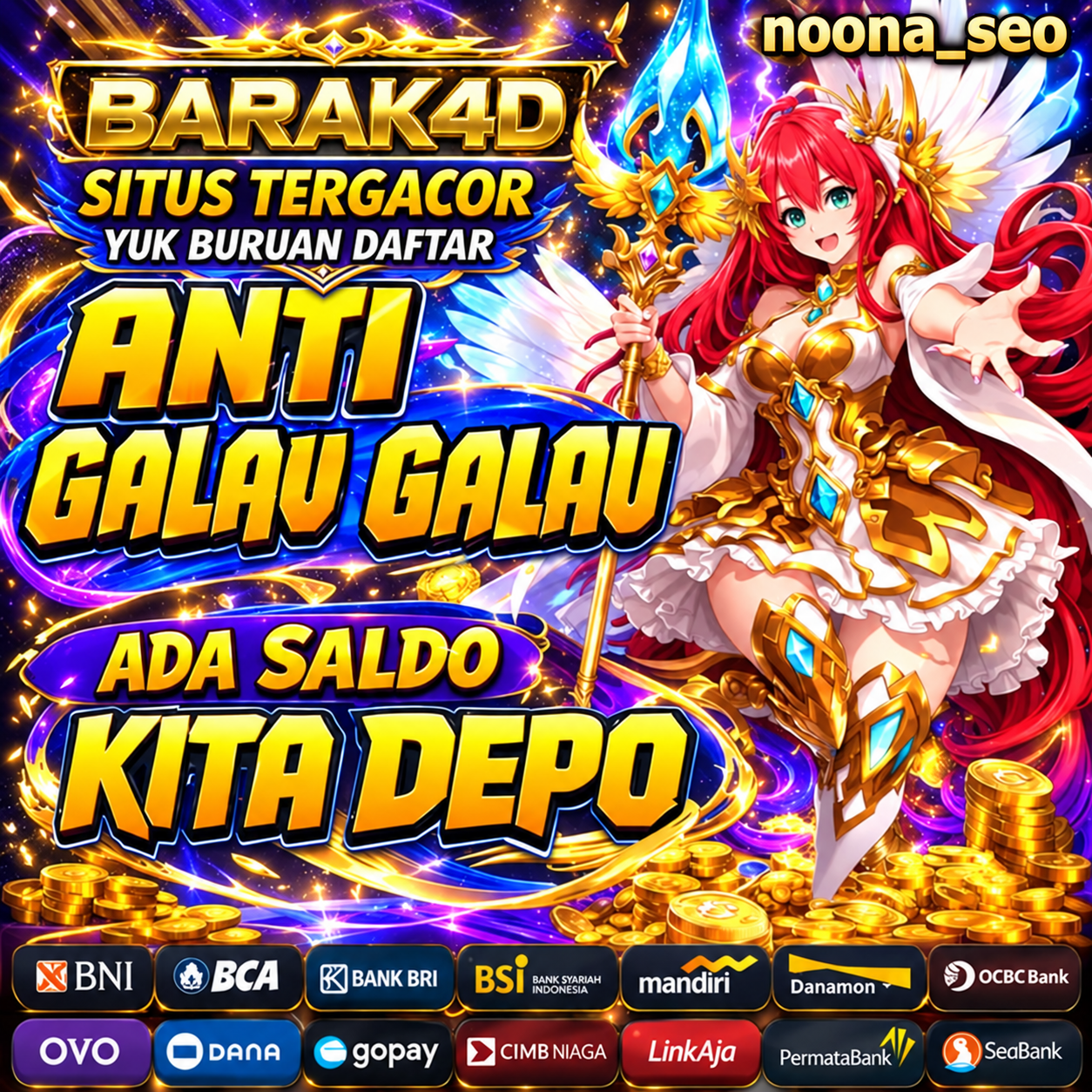 Tampilan utama aplikasi BARAK4D dengan akses permainan digital