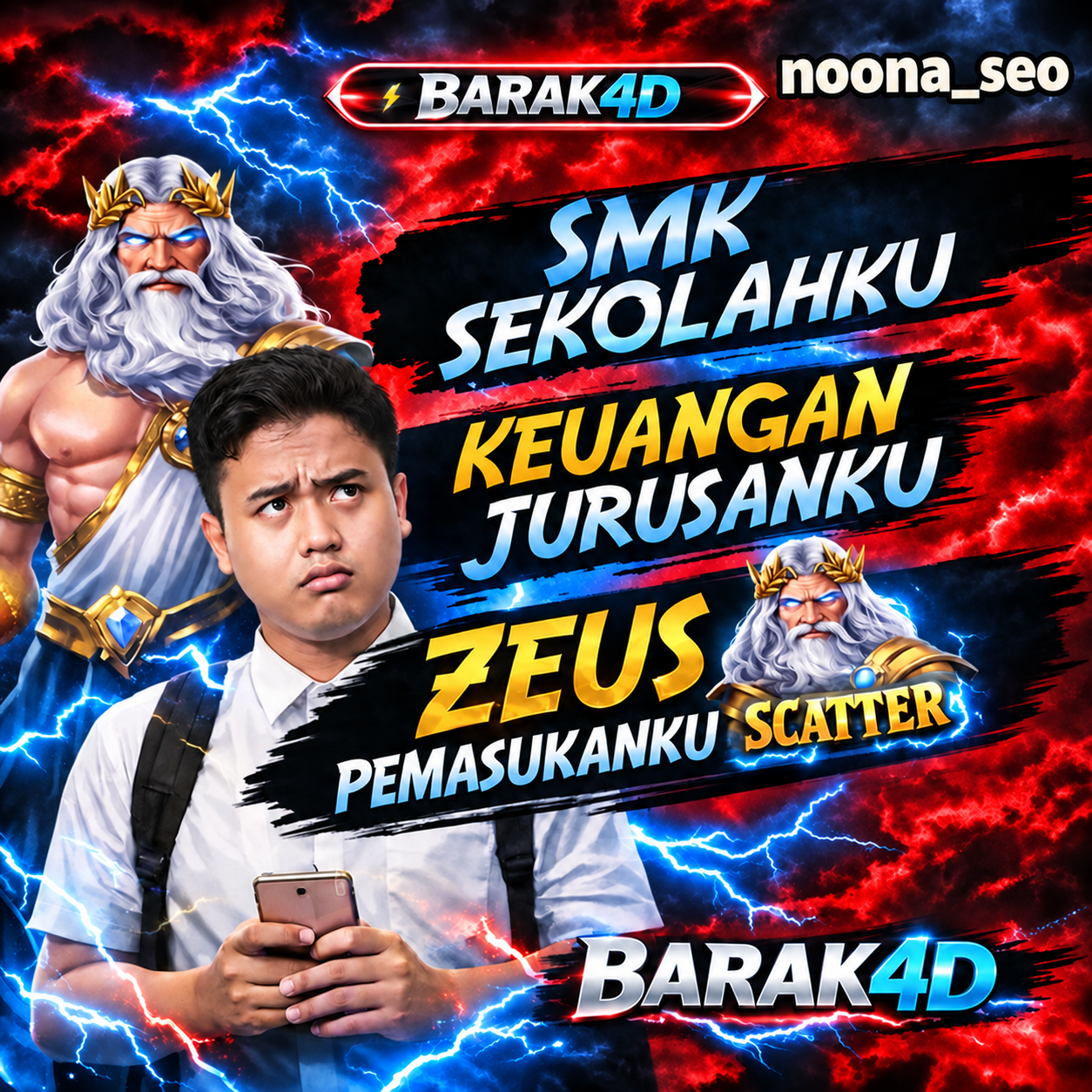 Tampilan utama aplikasi BARAK4D dengan akses permainan digital